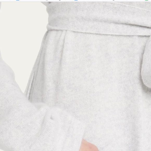 Frost White -  100% cashmere lounge robe NWT - Picture 2 of 10